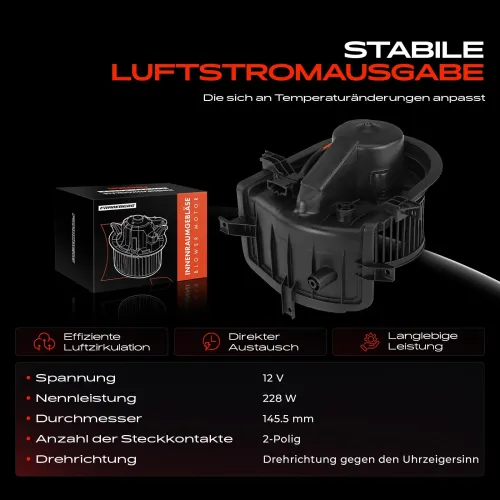 Innenraumgebläse 12 V Frankberg 5481FB0005058 Bild Innenraumgebläse 12 V Frankberg 5481FB0005058