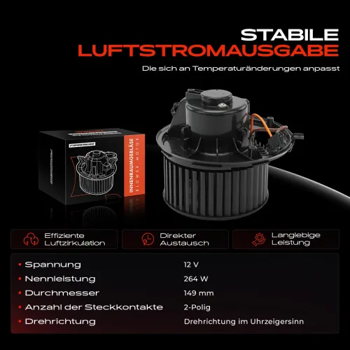 Innenraumgebläse 12 V Frankberg 5481FB0005072 Bild Innenraumgebläse 12 V Frankberg 5481FB0005072