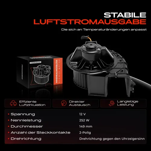 Innenraumgebläse 12 V Frankberg 5481FB0005081 Bild Innenraumgebläse 12 V Frankberg 5481FB0005081