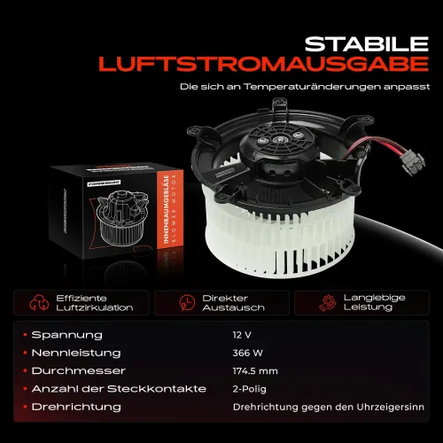 Innenraumgebläse 12 V Frankberg 5481FB0005085 Bild Innenraumgebläse 12 V Frankberg 5481FB0005085