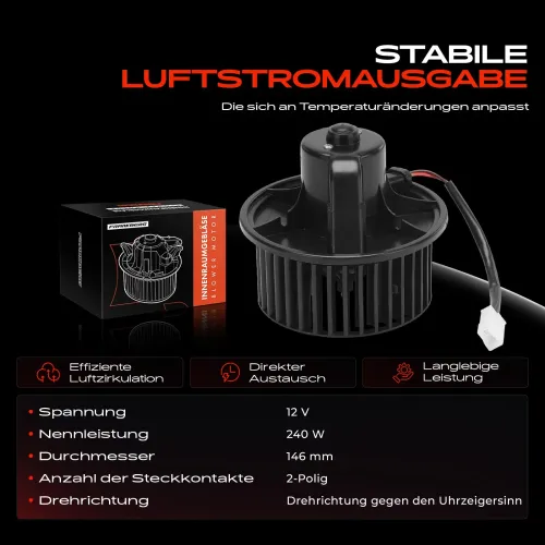 Innenraumgebläse 12 V Frankberg 5481FB0005091 Bild Innenraumgebläse 12 V Frankberg 5481FB0005091