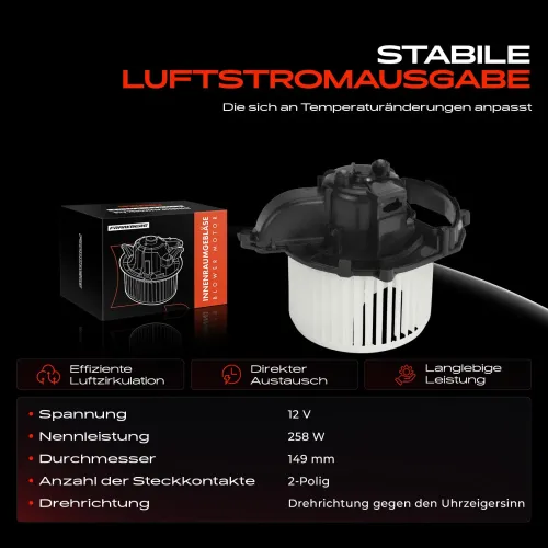 Innenraumgebläse 12 V Frankberg 5481FB0005094 Bild Innenraumgebläse 12 V Frankberg 5481FB0005094