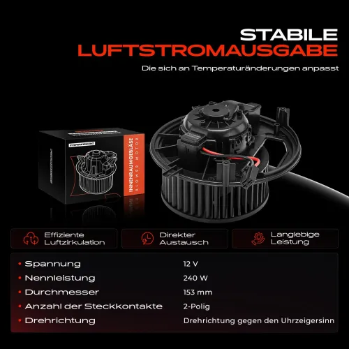 Innenraumgebläse 12 V Frankberg 5481FB0005106 Bild Innenraumgebläse 12 V Frankberg 5481FB0005106