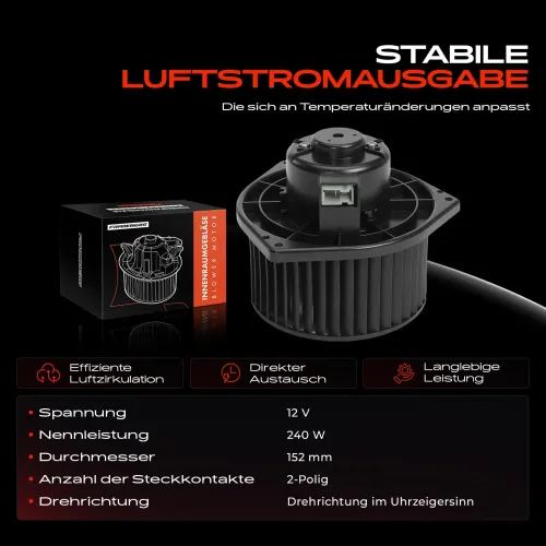 Innenraumgebläse 12 V Frankberg 5481FB0005107 Bild Innenraumgebläse 12 V Frankberg 5481FB0005107