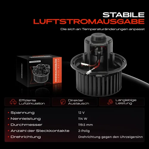 Innenraumgebläse 12 V Frankberg 5481FB0005117 Bild Innenraumgebläse 12 V Frankberg 5481FB0005117
