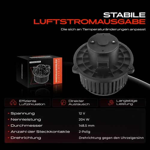 Innenraumgebläse 12 V vorne Frankberg 5481FB0005122 Bild Innenraumgebläse 12 V vorne Frankberg 5481FB0005122
