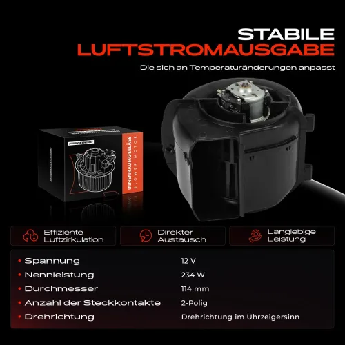 Innenraumgebläse 12 V Frankberg 5481FB0005123 Bild Innenraumgebläse 12 V Frankberg 5481FB0005123