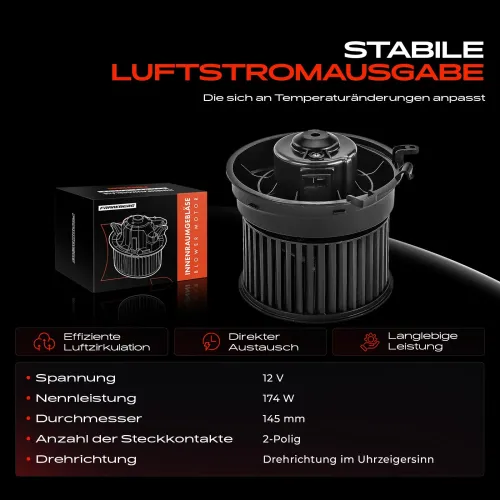 Innenraumgebläse 12 V Frankberg 5481FB0005124 Bild Innenraumgebläse 12 V Frankberg 5481FB0005124