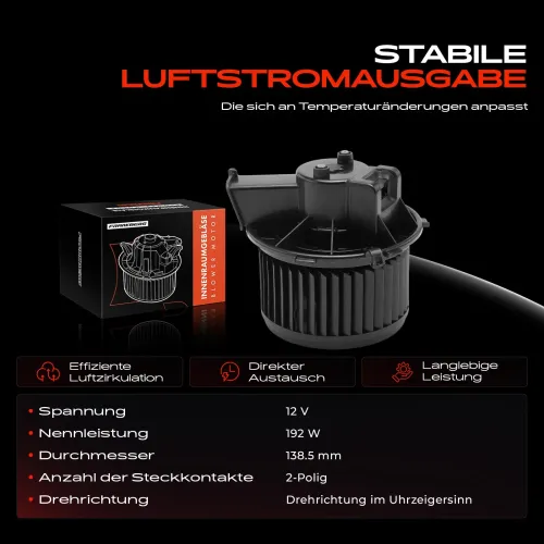 Innenraumgebläse 12 V Frankberg 5481FB0005131 Bild Innenraumgebläse 12 V Frankberg 5481FB0005131