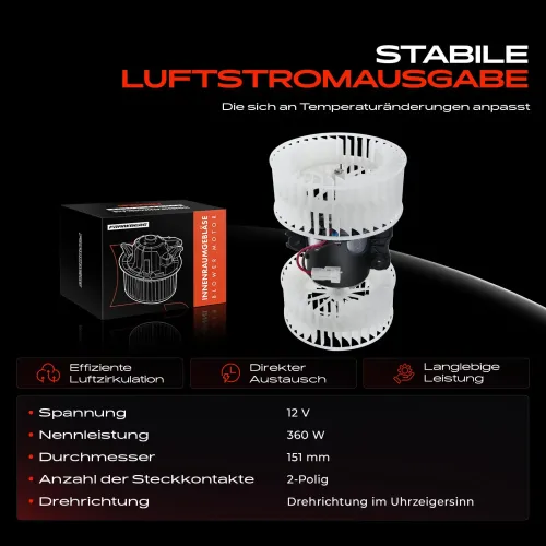 Innenraumgebläse 12 V Frankberg 5481FB0005148 Bild Innenraumgebläse 12 V Frankberg 5481FB0005148