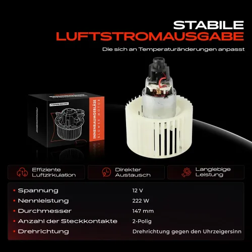 Innenraumgebläse 12 V Frankberg 5481FB0005168 Bild Innenraumgebläse 12 V Frankberg 5481FB0005168