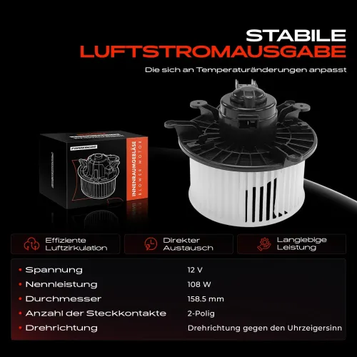 Innenraumgebläse 12 V Frankberg 5481FB0005178 Bild Innenraumgebläse 12 V Frankberg 5481FB0005178