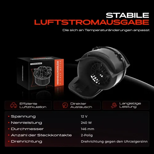 Innenraumgebläse 12 V 12 V Frankberg 5481FB0005184 Bild Innenraumgebläse 12 V 12 V Frankberg 5481FB0005184