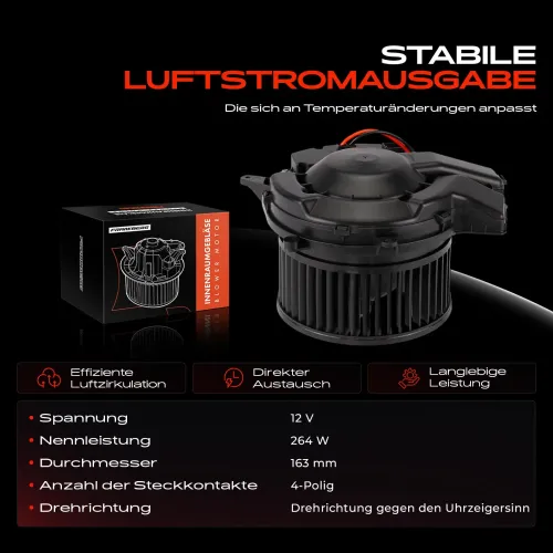 Innenraumgebläse 12 V Frankberg 5481FB0005188 Bild Innenraumgebläse 12 V Frankberg 5481FB0005188