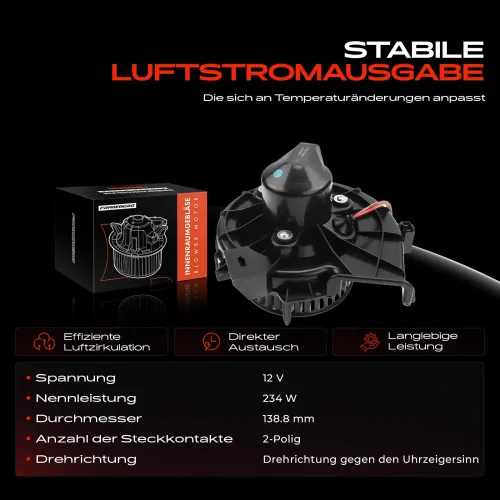 Innenraumgebläse 12 V Frankberg 5481FB0005227 Bild Innenraumgebläse 12 V Frankberg 5481FB0005227