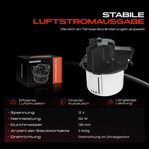 Innenraumgebläse 12 V Frankberg 5481FB0005251 Bild Innenraumgebläse 12 V Frankberg 5481FB0005251