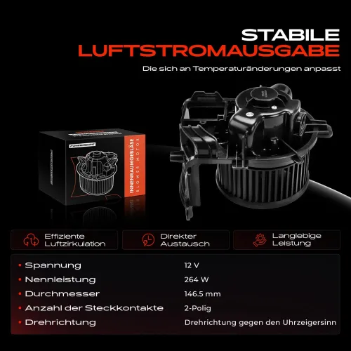 Innenraumgebläse 12 V Frankberg 5481FB0005262 Bild Innenraumgebläse 12 V Frankberg 5481FB0005262