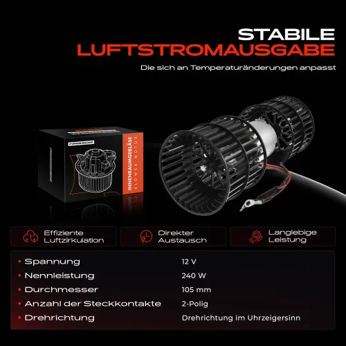 Innenraumgebläse 12 V Frankberg 5481FB0005266 Bild Innenraumgebläse 12 V Frankberg 5481FB0005266