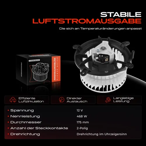 Innenraumgebläse 12 V Frankberg 5481FB0005278 Bild Innenraumgebläse 12 V Frankberg 5481FB0005278