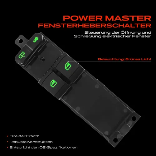 Schalter, Fensterheber fahrerseitig Frankberg 5481FB0005300 Bild Schalter, Fensterheber fahrerseitig Frankberg 5481FB0005300