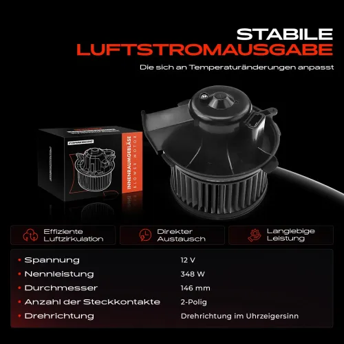 Innenraumgebläse 12 V Frankberg 5481FB0005317 Bild Innenraumgebläse 12 V Frankberg 5481FB0005317