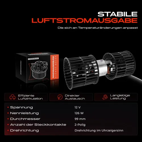Innenraumgebläse 12 V Frankberg 5481FB0005331 Bild Innenraumgebläse 12 V Frankberg 5481FB0005331