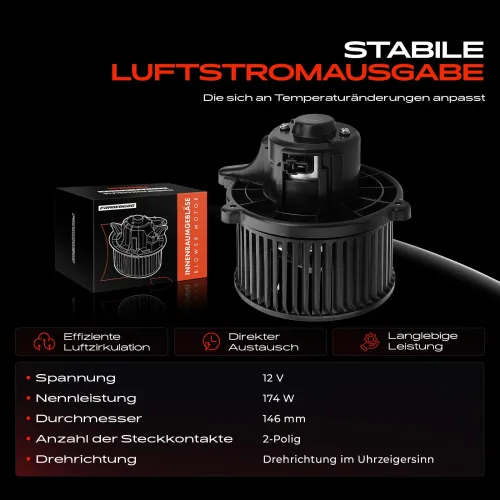 Innenraumgebläse 12 V Frankberg 5481FB0005332 Bild Innenraumgebläse 12 V Frankberg 5481FB0005332