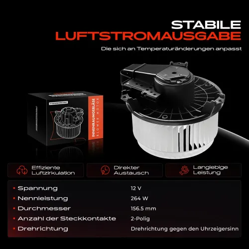 Innenraumgebläse 12 V Frankberg 5481FB0005333 Bild Innenraumgebläse 12 V Frankberg 5481FB0005333