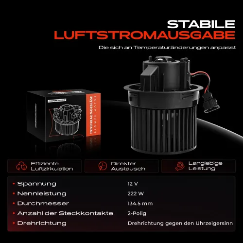 Innenraumgebläse 12 V Frankberg 5481FB0005339 Bild Innenraumgebläse 12 V Frankberg 5481FB0005339