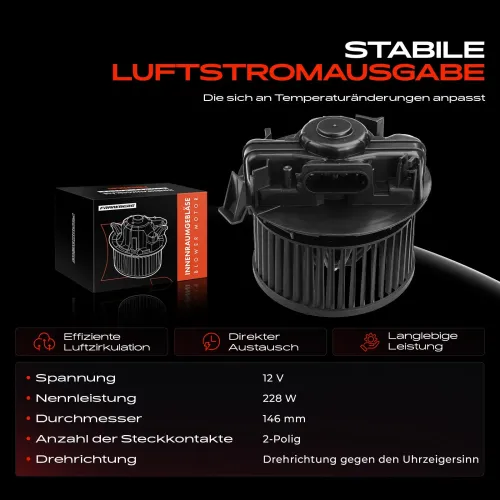 Innenraumgebläse 12 V Frankberg 5481FB0005340 Bild Innenraumgebläse 12 V Frankberg 5481FB0005340