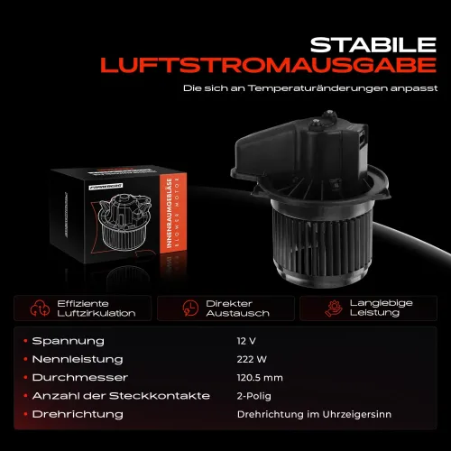 Innenraumgebläse 12 V Frankberg 5481FB0005347 Bild Innenraumgebläse 12 V Frankberg 5481FB0005347