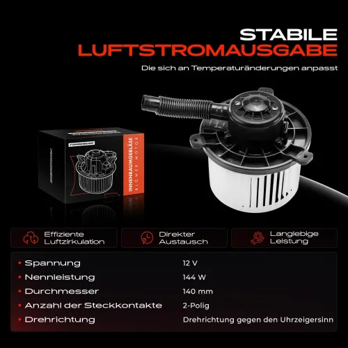 Innenraumgebläse 12 V Frankberg 5481FB0005351 Bild Innenraumgebläse 12 V Frankberg 5481FB0005351