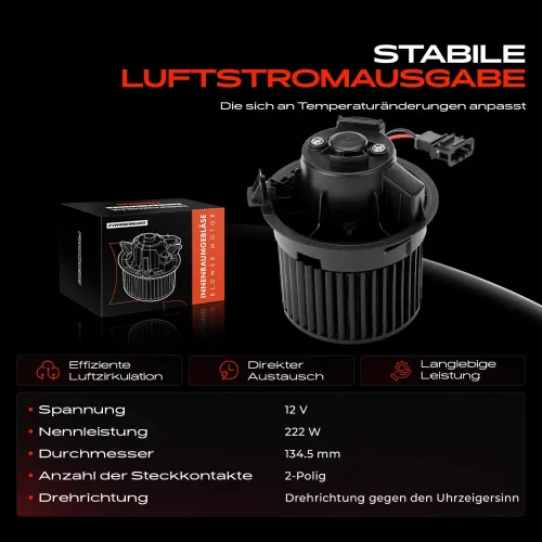 Innenraumgebläse 12 V Frankberg 5481FB0005356 Bild Innenraumgebläse 12 V Frankberg 5481FB0005356