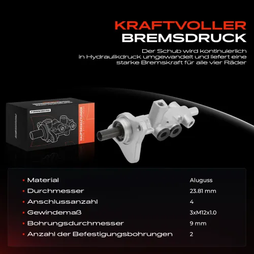 Hauptbremszylinder Frankberg 5481FB0005387 Bild Hauptbremszylinder Frankberg 5481FB0005387