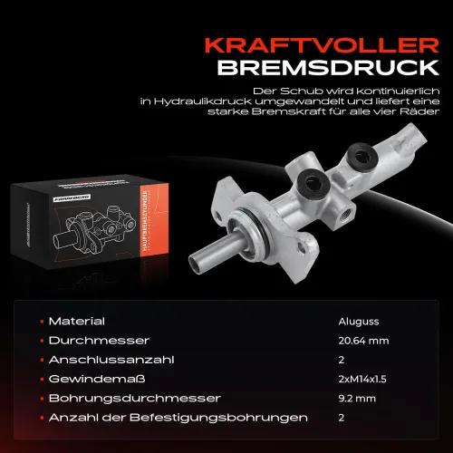 Hauptbremszylinder Frankberg 5481FB0005500 Bild Hauptbremszylinder Frankberg 5481FB0005500