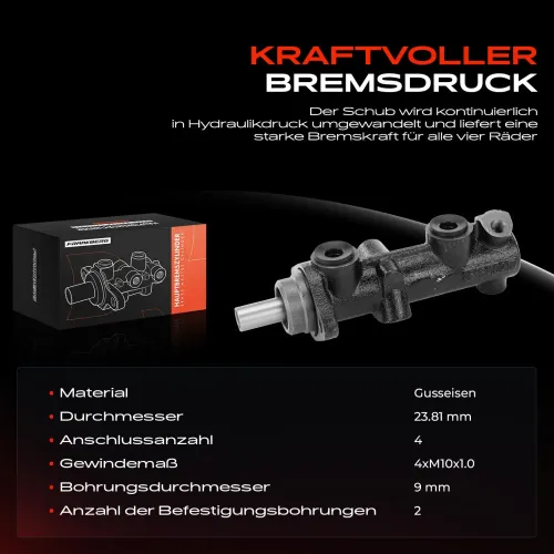 Hauptbremszylinder Frankberg 5481FB0005507 Bild Hauptbremszylinder Frankberg 5481FB0005507