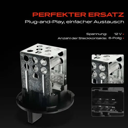 Regler, Innenraumgebläse 12 V Frankberg 5481FB0005608 Bild Regler, Innenraumgebläse 12 V Frankberg 5481FB0005608