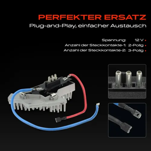 Regler, Innenraumgebläse 12 V Frankberg 5481FB0005641 Bild Regler, Innenraumgebläse 12 V Frankberg 5481FB0005641