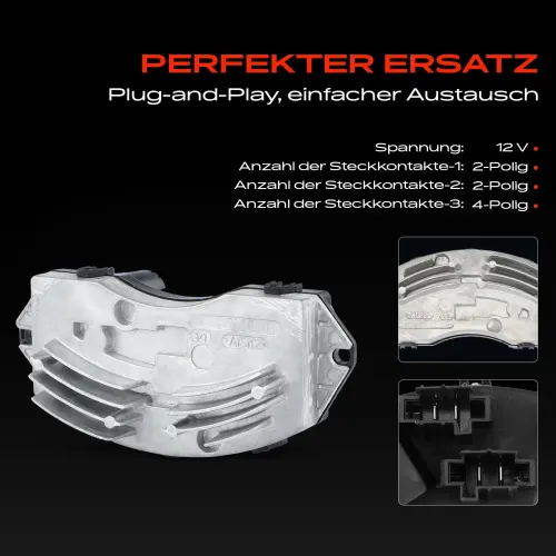 Regler, Innenraumgebläse 12 V Frankberg 5481FB0005651 Bild Regler, Innenraumgebläse 12 V Frankberg 5481FB0005651