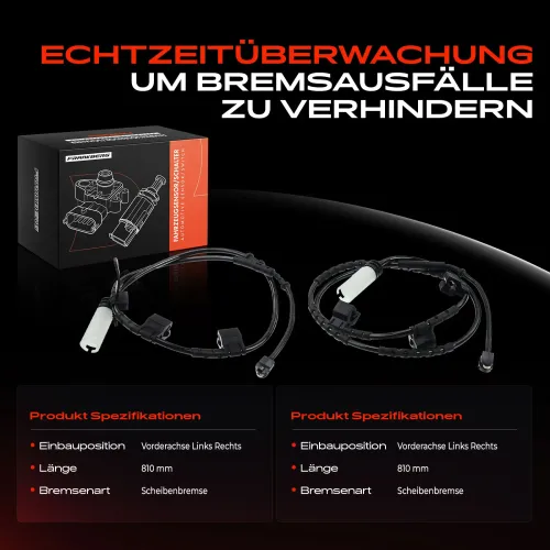 Warnkontakt, Bremsbelagverschleiß Vorderachse beidseitig Frankberg 5481FB0005718 Bild Warnkontakt, Bremsbelagverschleiß Vorderachse beidseitig Frankberg 5481FB0005718