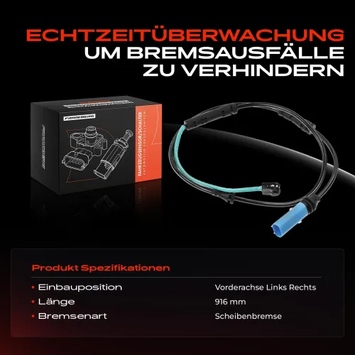 Warnkontakt, Bremsbelagverschleiß Vorderachse beidseitig Frankberg 5481FB0005724 Bild Warnkontakt, Bremsbelagverschleiß Vorderachse beidseitig Frankberg 5481FB0005724
