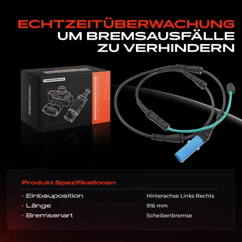 Warnkontakt, Bremsbelagverschleiß Hinterachse beidseitig Frankberg 5481FB0005725 Bild Warnkontakt, Bremsbelagverschleiß Hinterachse beidseitig Frankberg 5481FB0005725