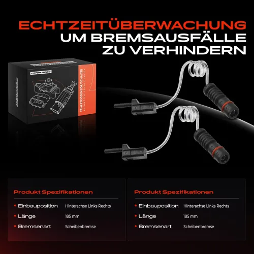 Warnkontakt, Bremsbelagverschleiß Hinterachse beidseitig Frankberg 5481FB0005739 Bild Warnkontakt, Bremsbelagverschleiß Hinterachse beidseitig Frankberg 5481FB0005739