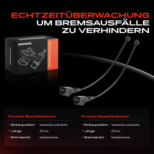 Warnkontakt, Bremsbelagverschleiß Vorderachse beidseitig Frankberg 5481FB0005747 Bild Warnkontakt, Bremsbelagverschleiß Vorderachse beidseitig Frankberg 5481FB0005747