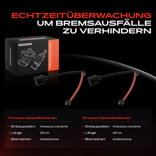 Warnkontakt, Bremsbelagverschleiß Hinterachse beidseitig Frankberg 5481FB0005755 Bild Warnkontakt, Bremsbelagverschleiß Hinterachse beidseitig Frankberg 5481FB0005755