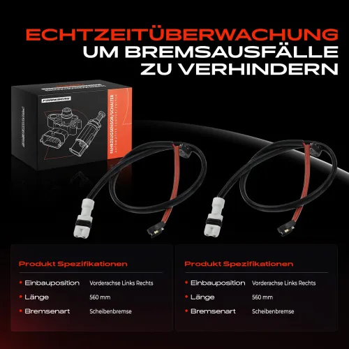 Warnkontakt, Bremsbelagverschleiß Vorderachse beidseitig Frankberg 5481FB0005793 Bild Warnkontakt, Bremsbelagverschleiß Vorderachse beidseitig Frankberg 5481FB0005793