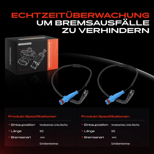 Warnkontakt, Bremsbelagverschleiß Vorderachse beidseitig Frankberg 5481FB0005807 Bild Warnkontakt, Bremsbelagverschleiß Vorderachse beidseitig Frankberg 5481FB0005807