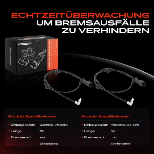Warnkontakt, Bremsbelagverschleiß Vorderachse beidseitig Frankberg 5481FB0005810 Bild Warnkontakt, Bremsbelagverschleiß Vorderachse beidseitig Frankberg 5481FB0005810