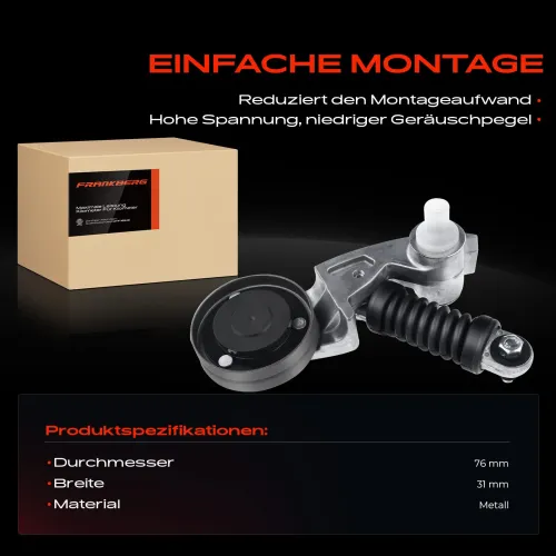 Riemenspanner, Keilrippenriemen vorne Frankberg 5481FB0005858 Bild Riemenspanner, Keilrippenriemen vorne Frankberg 5481FB0005858