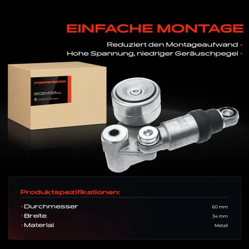 Riemenspanner, Keilrippenriemen vorne Frankberg 5481FB0005859 Bild Riemenspanner, Keilrippenriemen vorne Frankberg 5481FB0005859